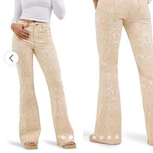 WRANGLER Paisley Print Jeans 6/28×32 size